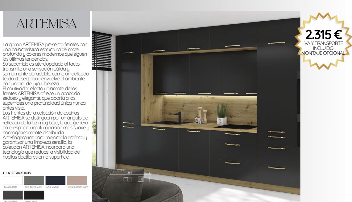 Cocinas – Diferentes acabados disponibles, personalizable a tu espacio