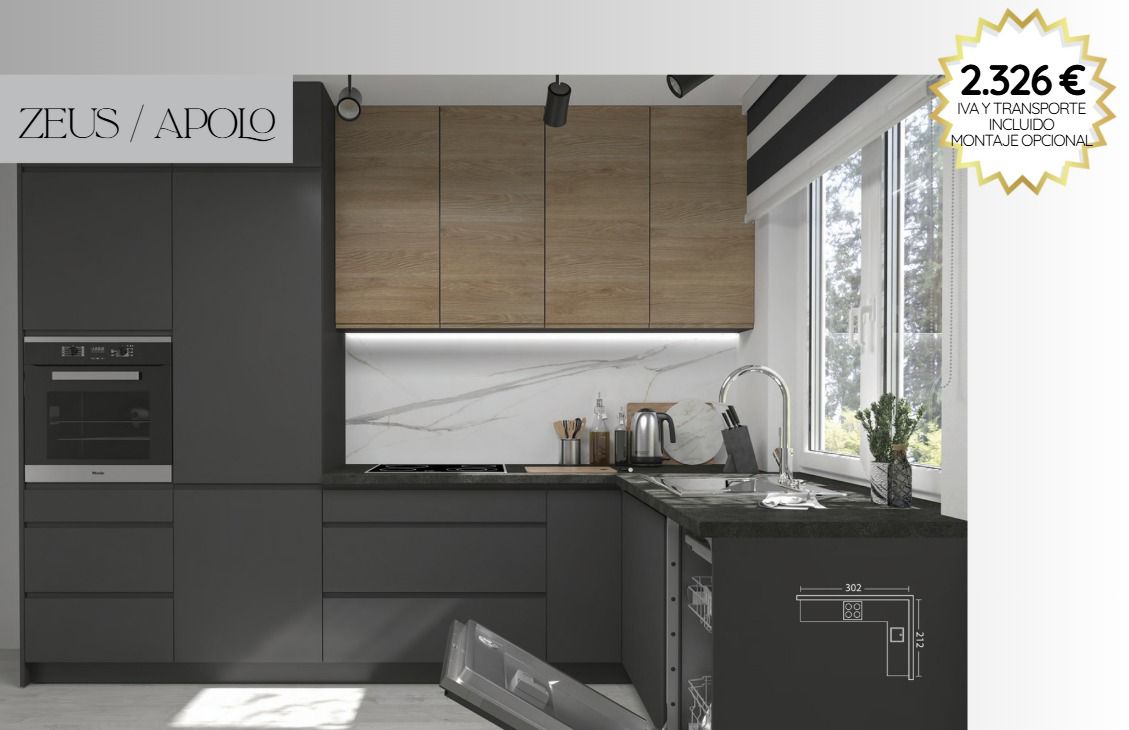 Cocinas – Diferentes acabados disponibles, personalizable a tu espacio