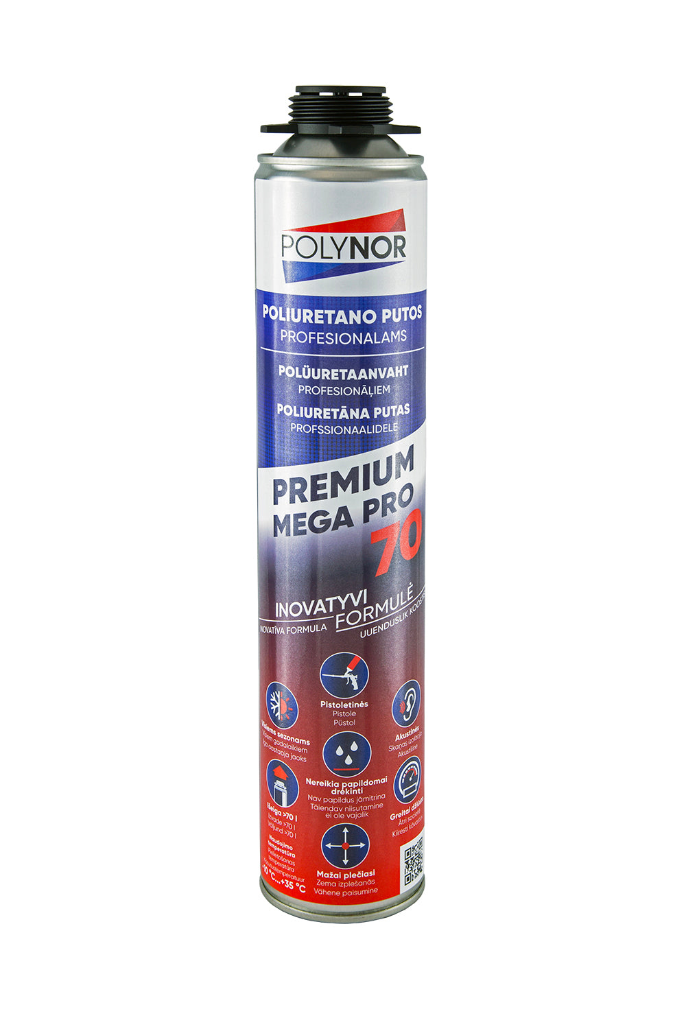 Espuma de poliuretano en spray de un solo componente para el sellado profesional de ventanas y puertas para pistola