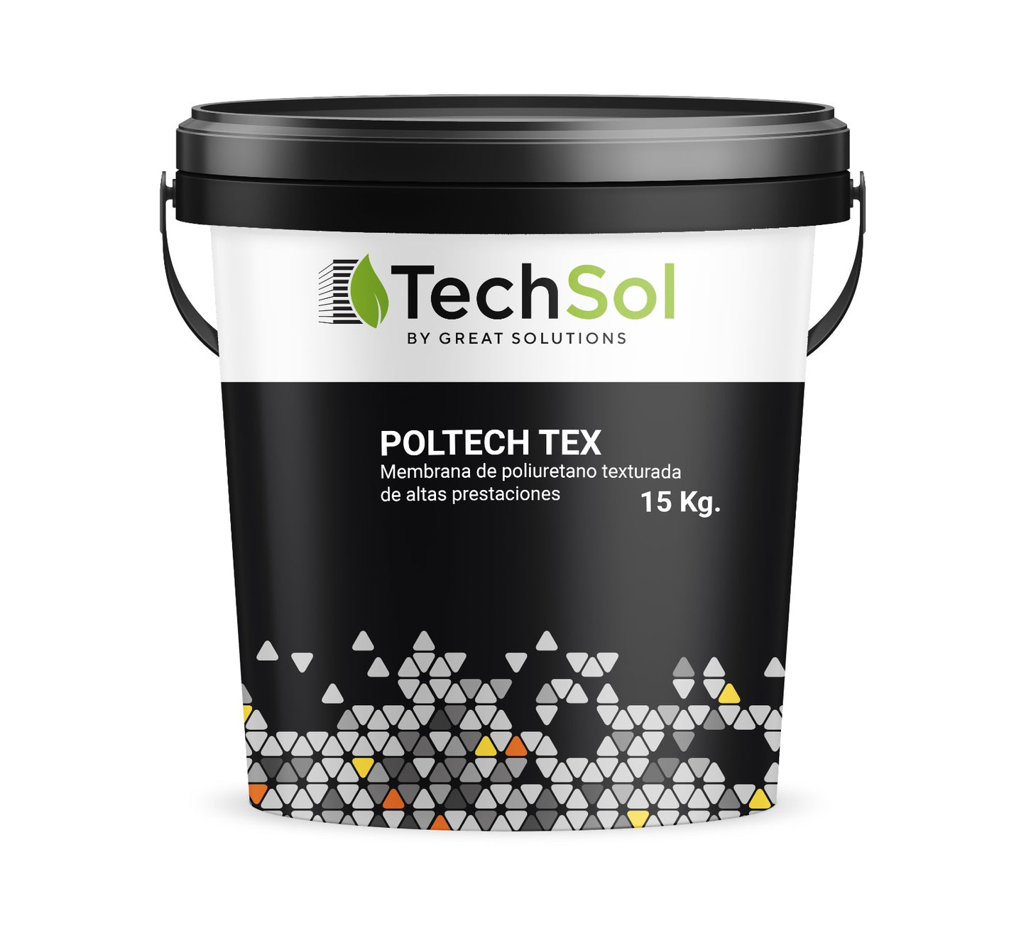 POLTECH TEX Gris - 15kg - Membrana impermeable de poliuretano texturada en base agua