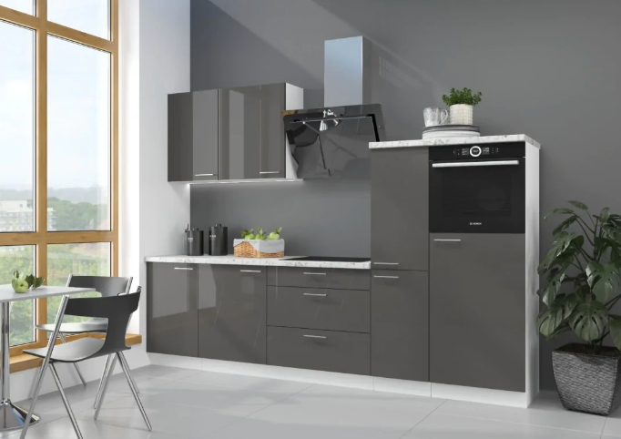 Cocina Sofía – Diseño en blanco o gris brillo, personalizable a tu espacio