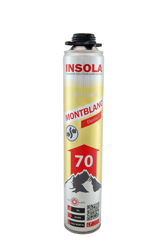 Spray de espuma de poliuretano para pistola de un solo componente para el sellado profesional de ventanas y puertas, con alta elasticidad, gran rendimiento y rápido fraguado