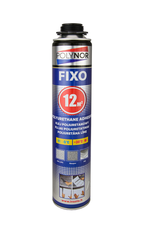 Spray adhesivo de poliuretano para pistola de un solo componente para fijación de paneles aislantes en fachadas, cimentaciones e interiores