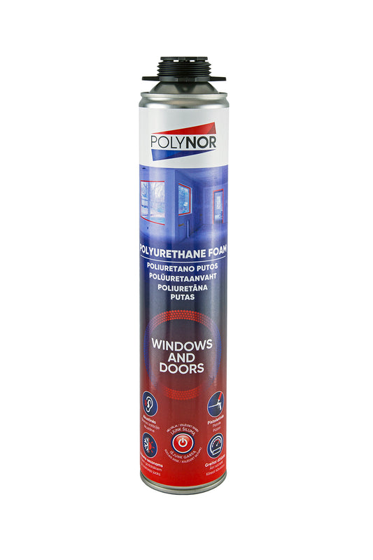 Spray de espuma de poliuretano de un solo componente para el sellado profesional de ventanas y puertas
