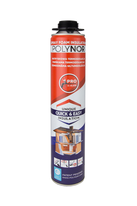 Spray de espuma para Aislamiento Térmico POLYNOR para pistola