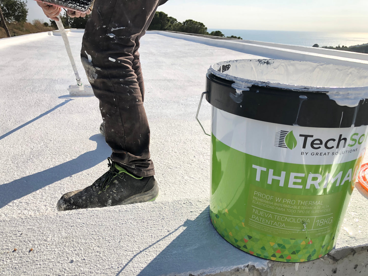 Proof W Pro THERMAL 18kg – Impermeabilizante acrílico elástico para cubiertas y fachadas