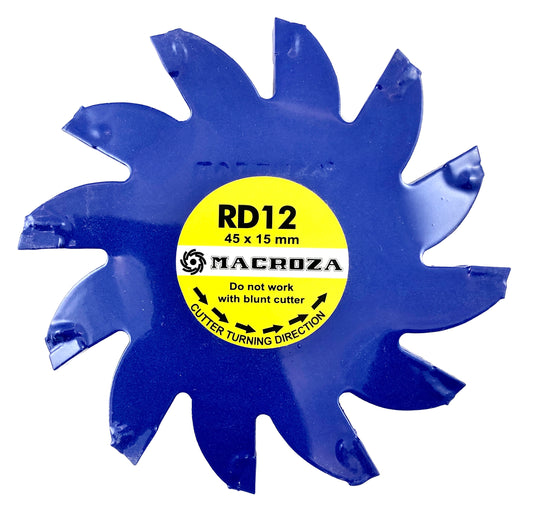 Fresa Macroza RD 12 (15 × 45 mm) - Compatible con M90, M95 Y SC300 PRO